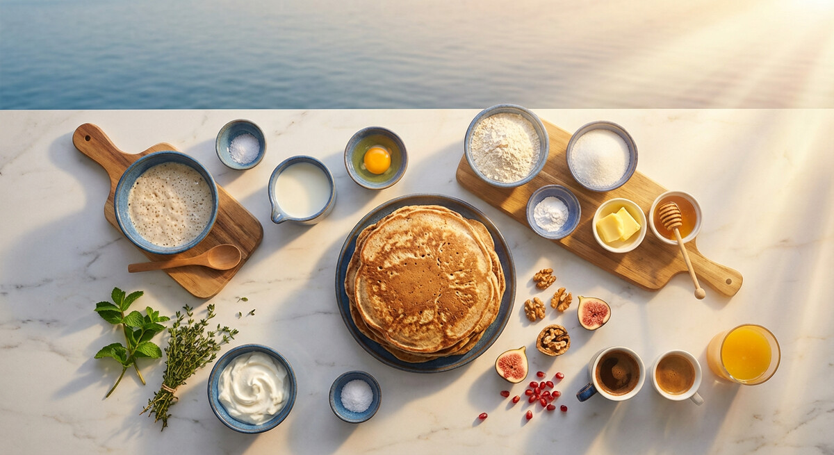 Mise en place: Moutzomoutzoures