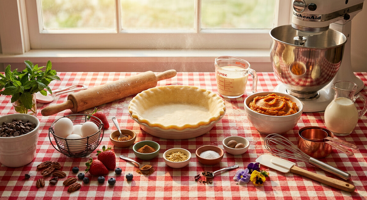 Mise en place: Tarte à la citrouille
