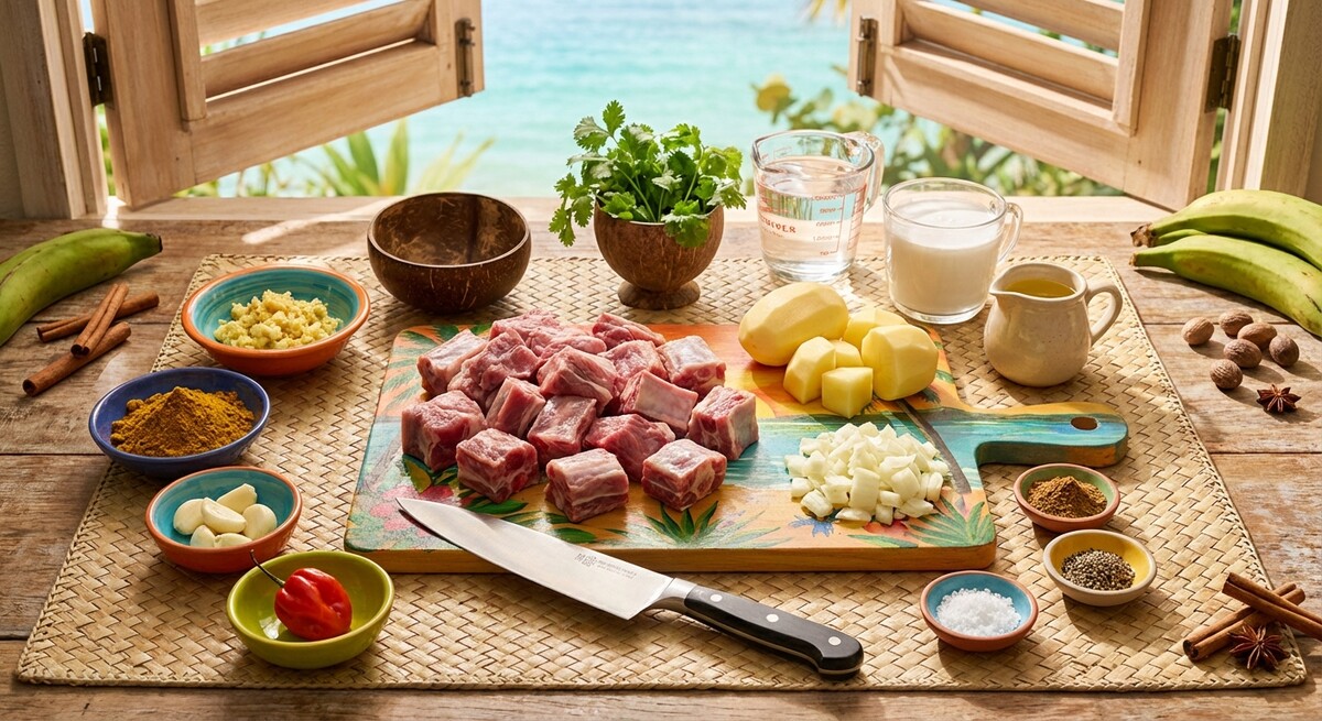 Mise en Place: Curry-Ziege (Guyanese Style)