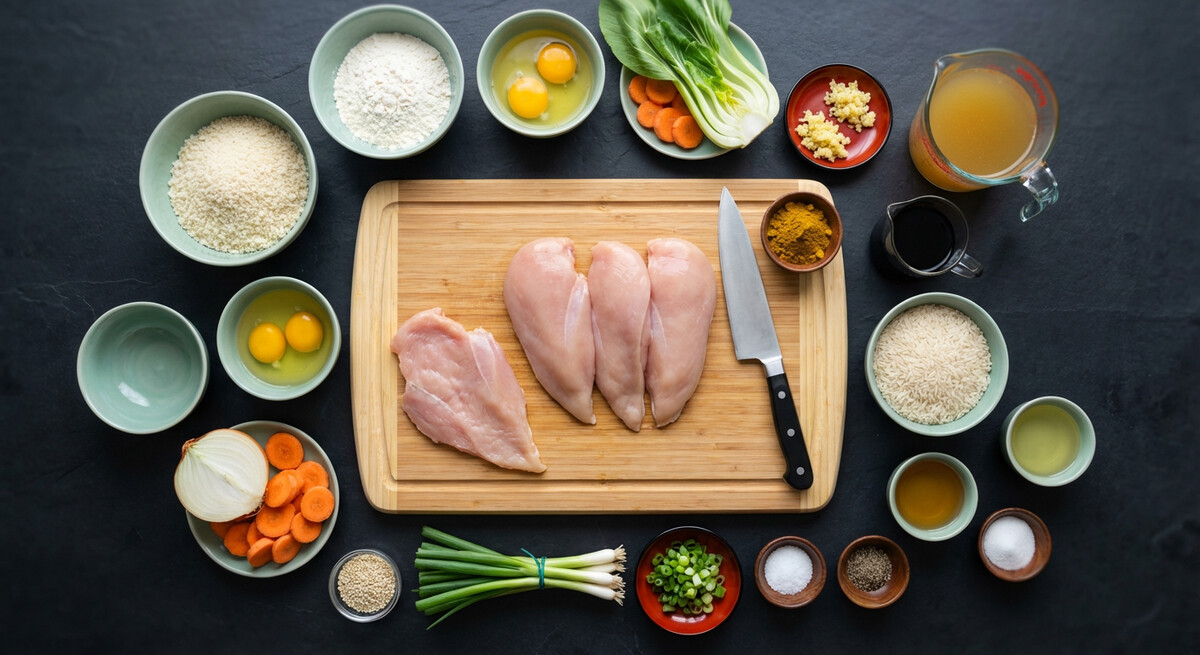 Mise en place: Poulet Katsu Curry