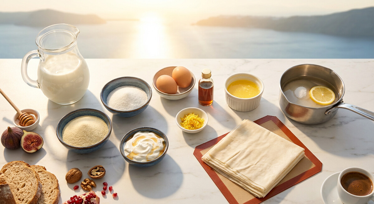 Mise en place: Galaktoboureko (Versión de Desayuno)