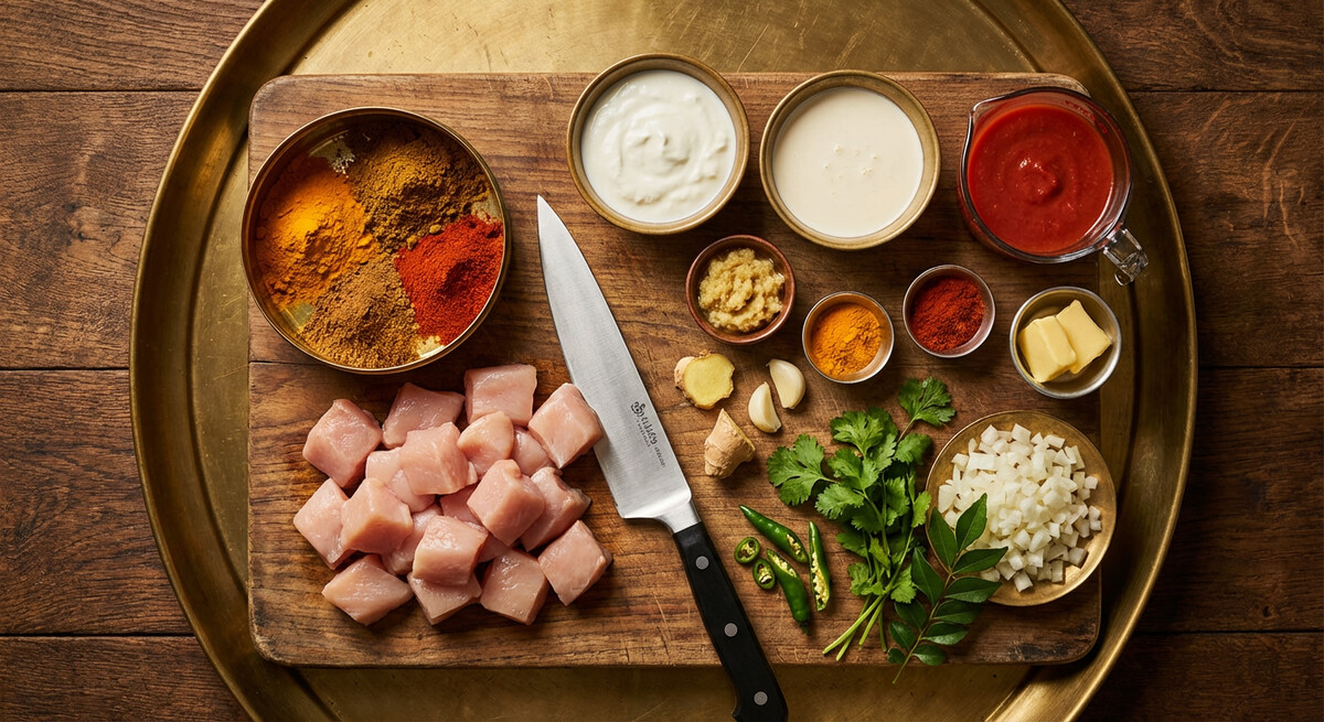 Mise en place: Poulet Tikka Masala