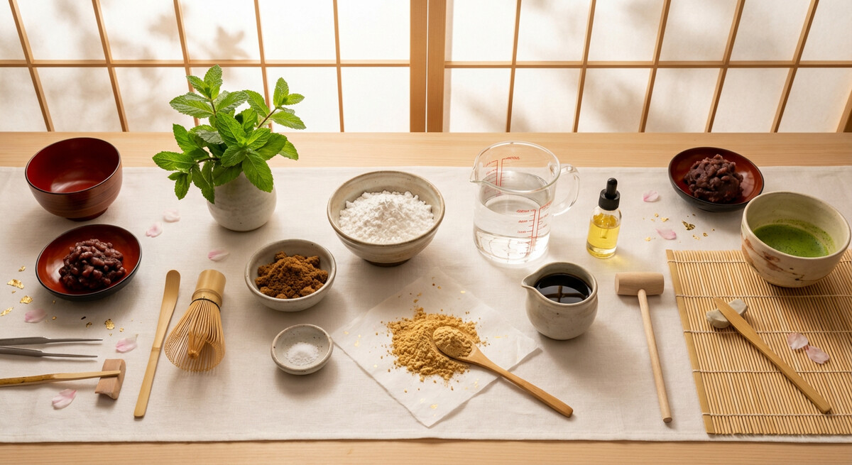 Mise en place: Kuzumochi