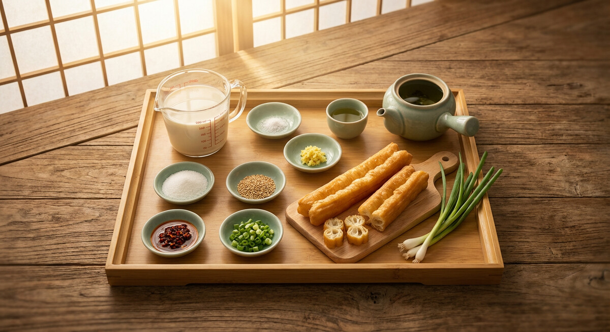 Mise en place: Lait de soja chinois