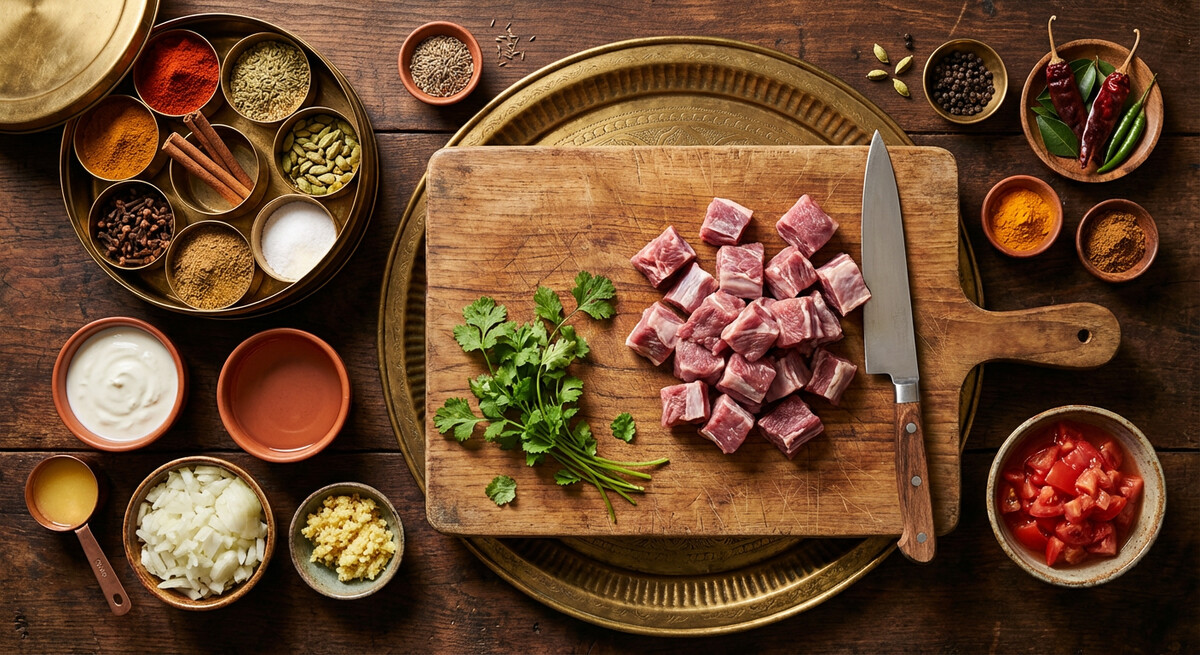 Mise en place: Rogan Josh