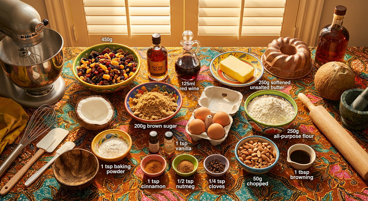 Mise en Place: Trinidadisches Schwarzkuchen