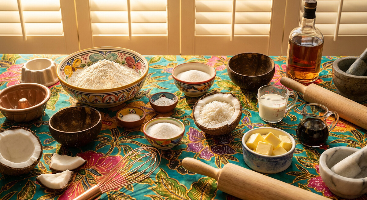 Mise en Place: Kokosnuss-Pudding (Trinidad)