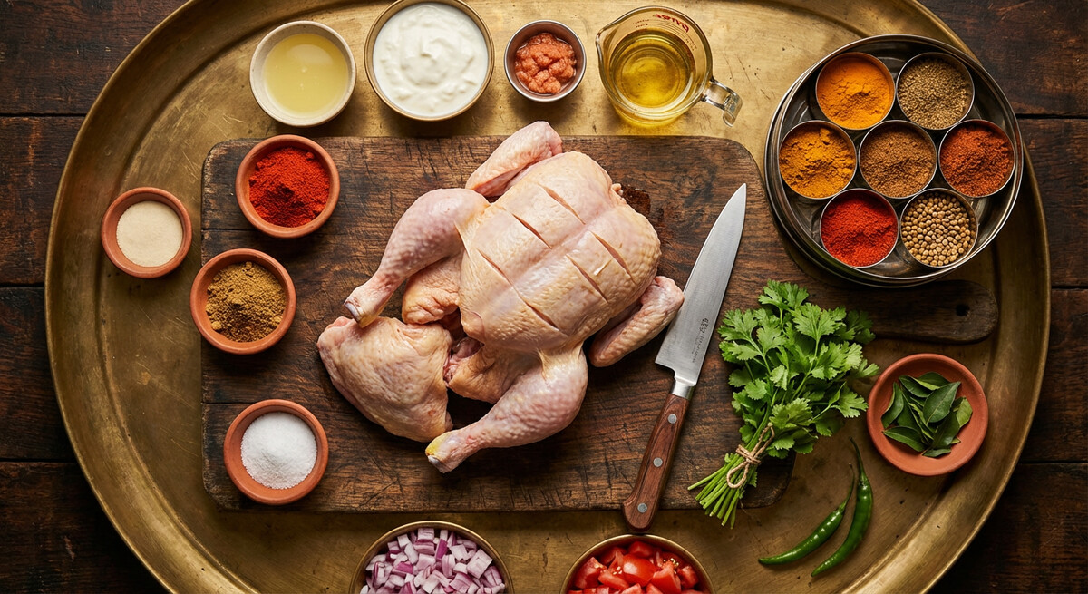 Mise en place: Pollo Tandoori
