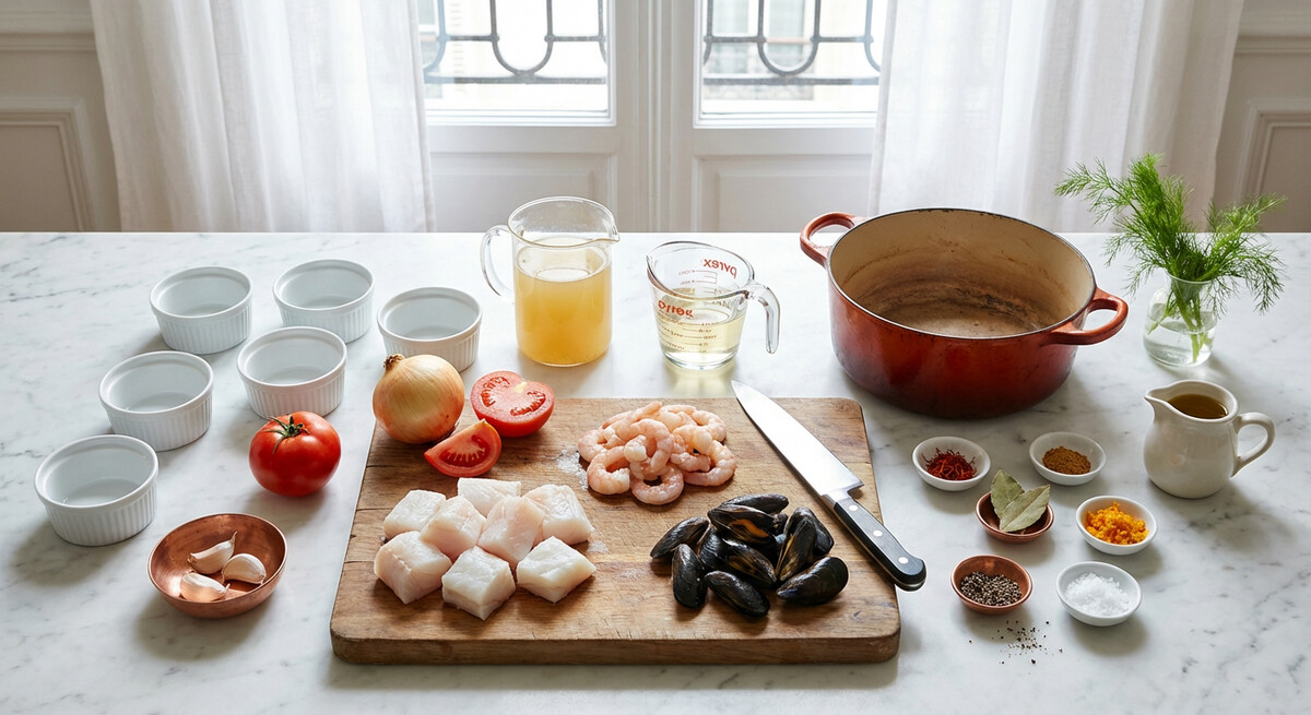 Mise en place: Guiso de Pescado
