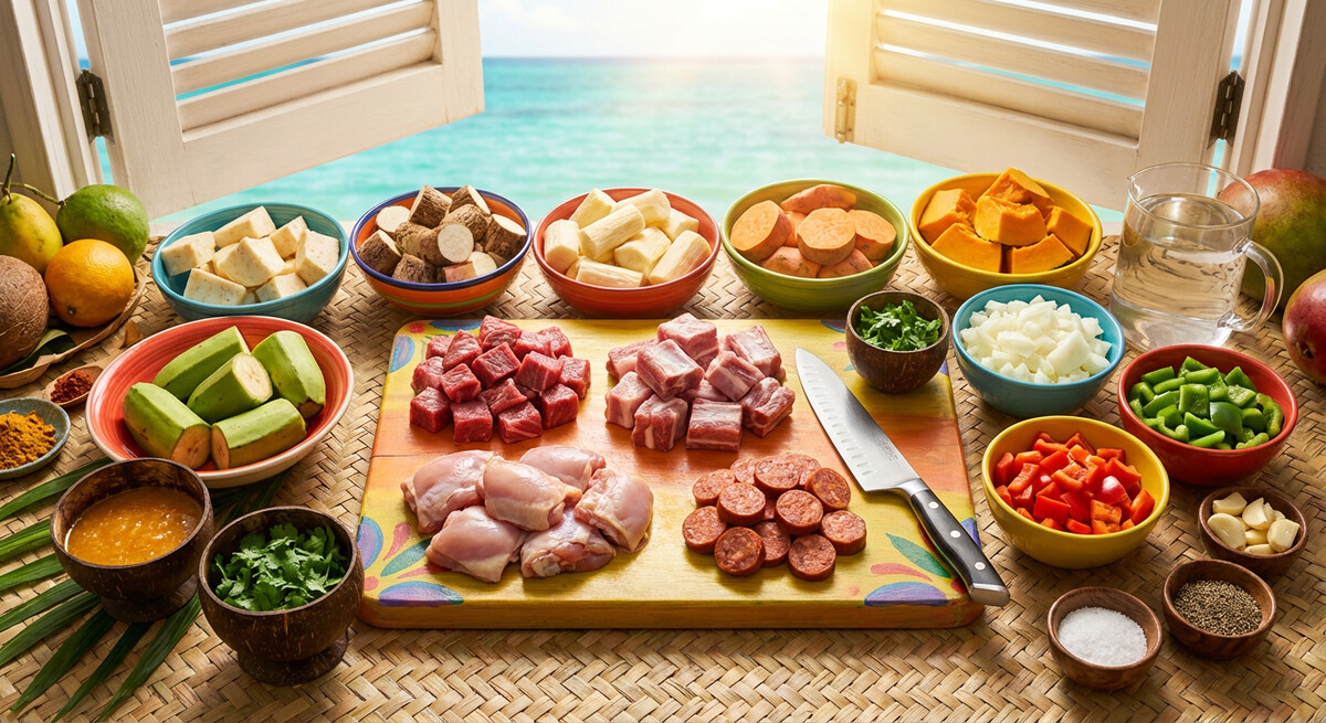 Mise en Place: Dominikanische Sancocho