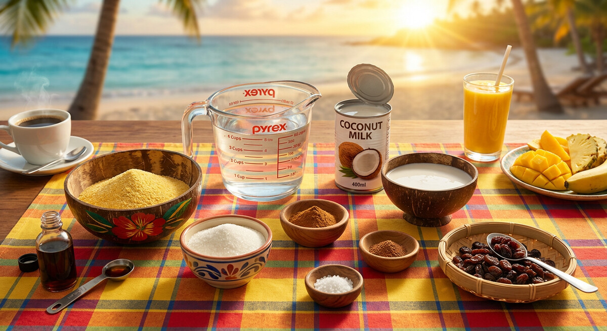 Mise en Place: Haitianischer Maismehlbrei (Mais Moulu)