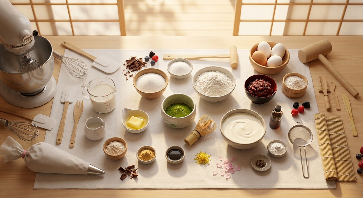 Mise en place: Gâteau Roulé au Matcha