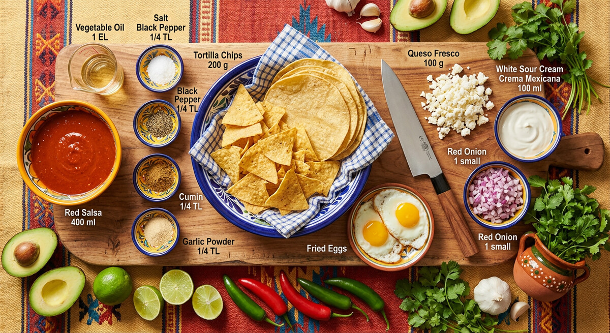 Hazırlık: Kırmızı Chilaquiles