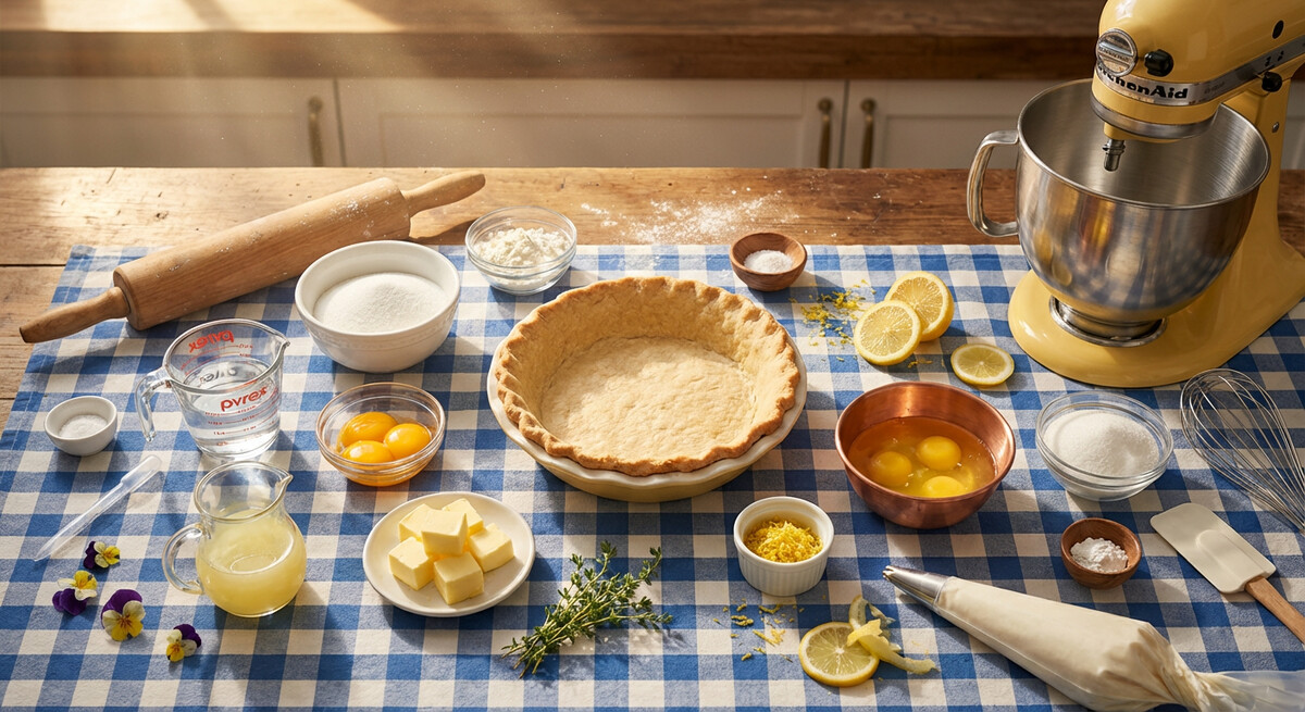 Mise en place: Tarte Meringuée au Citron