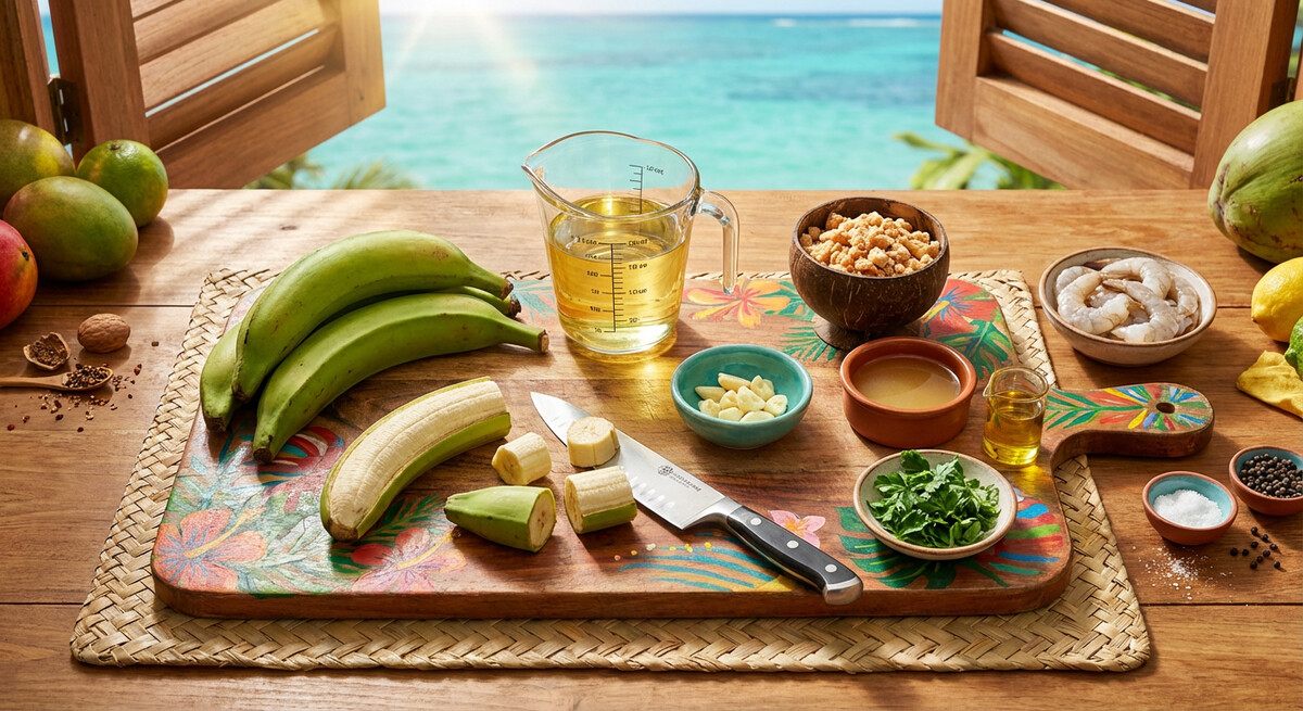 Mise en Place: Puerto Rican Mofongo mit Knoblauchgarnelen