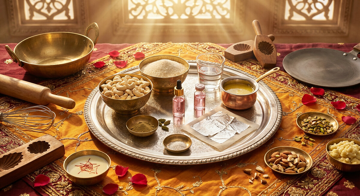 Mise en place: Kaju Katli