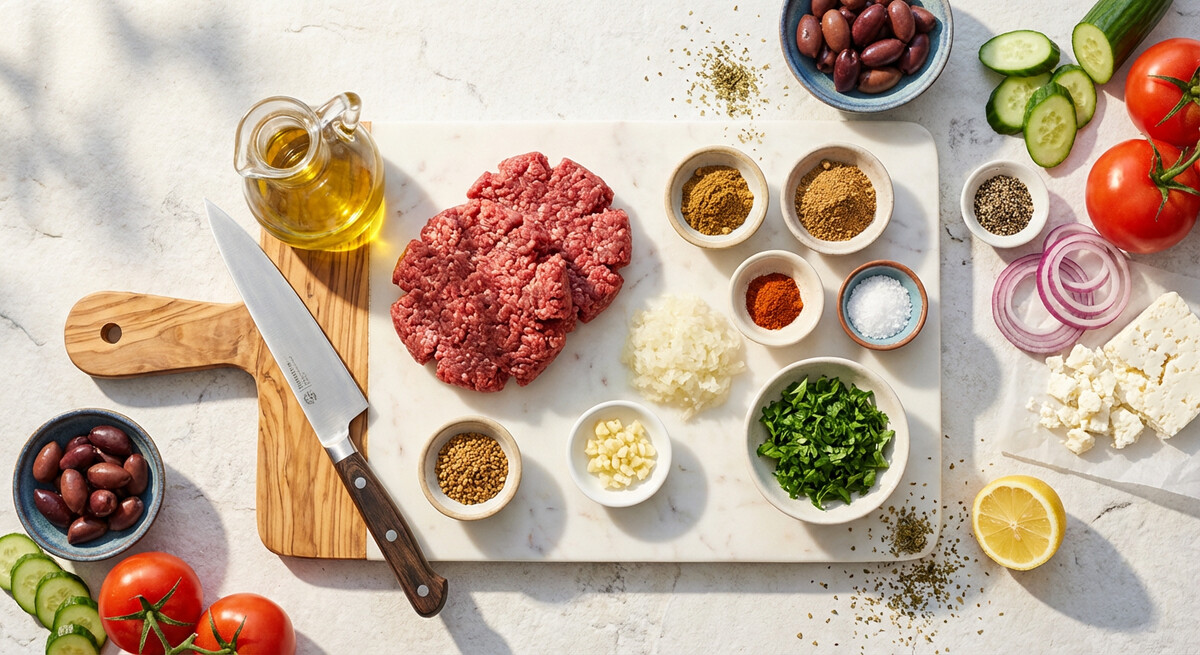 Mise en place: Pastirma (Hamburguesas de Carne Molida a la Parrilla)