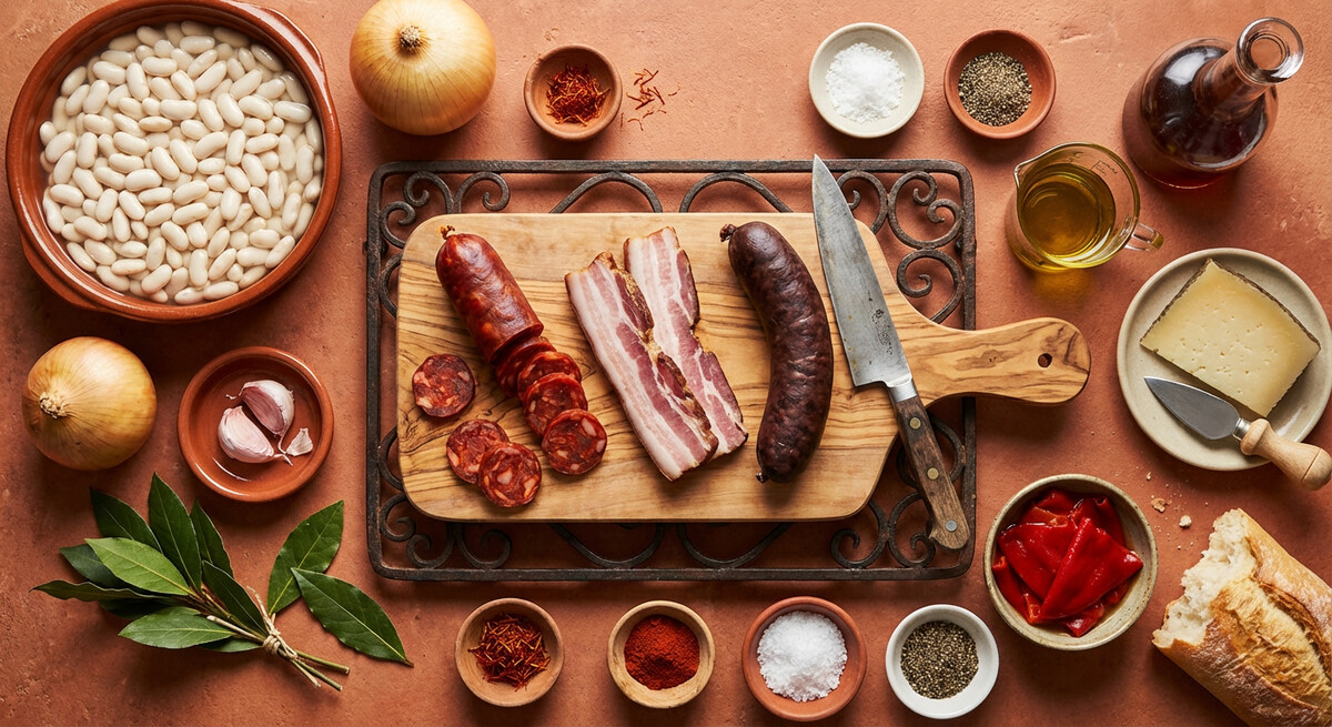 Mise en place: Fabada Asturiana