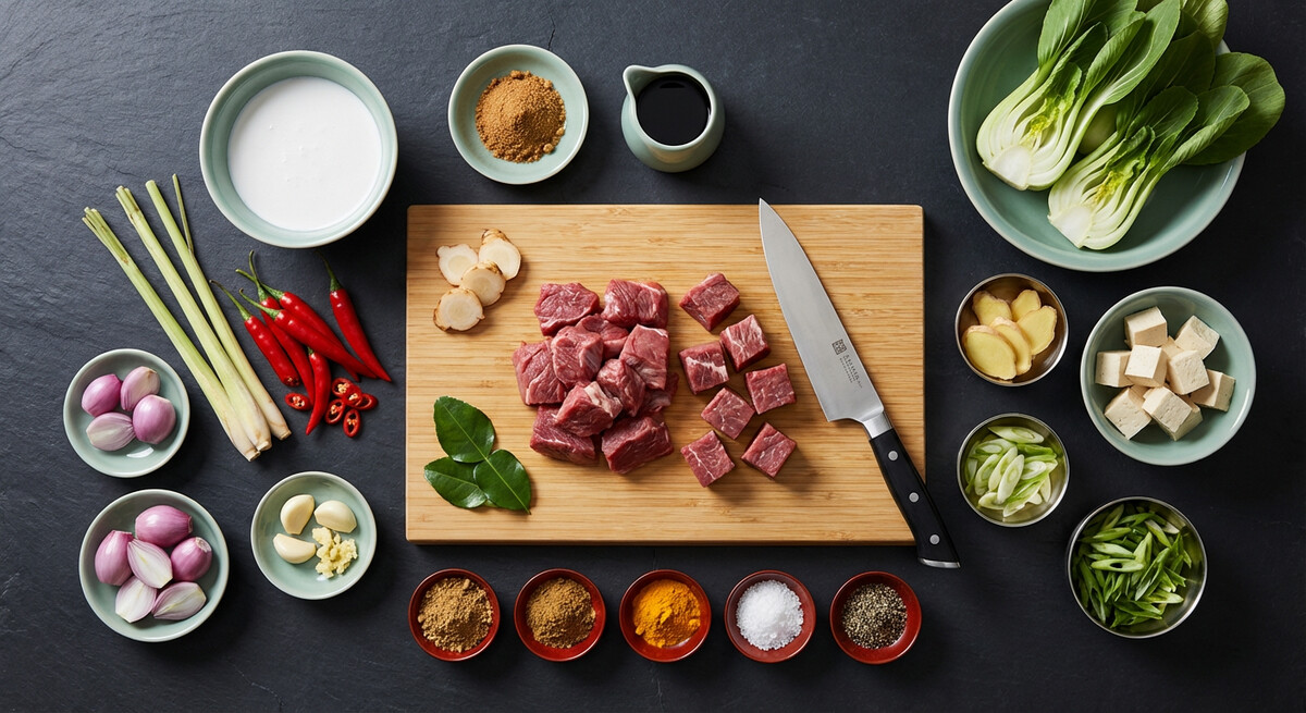 Mise en place: Rendang