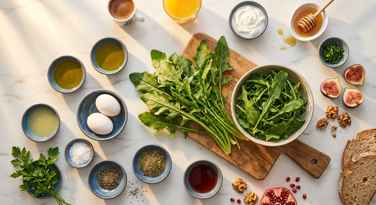 Mise en place: Stamnagathi con Huevo