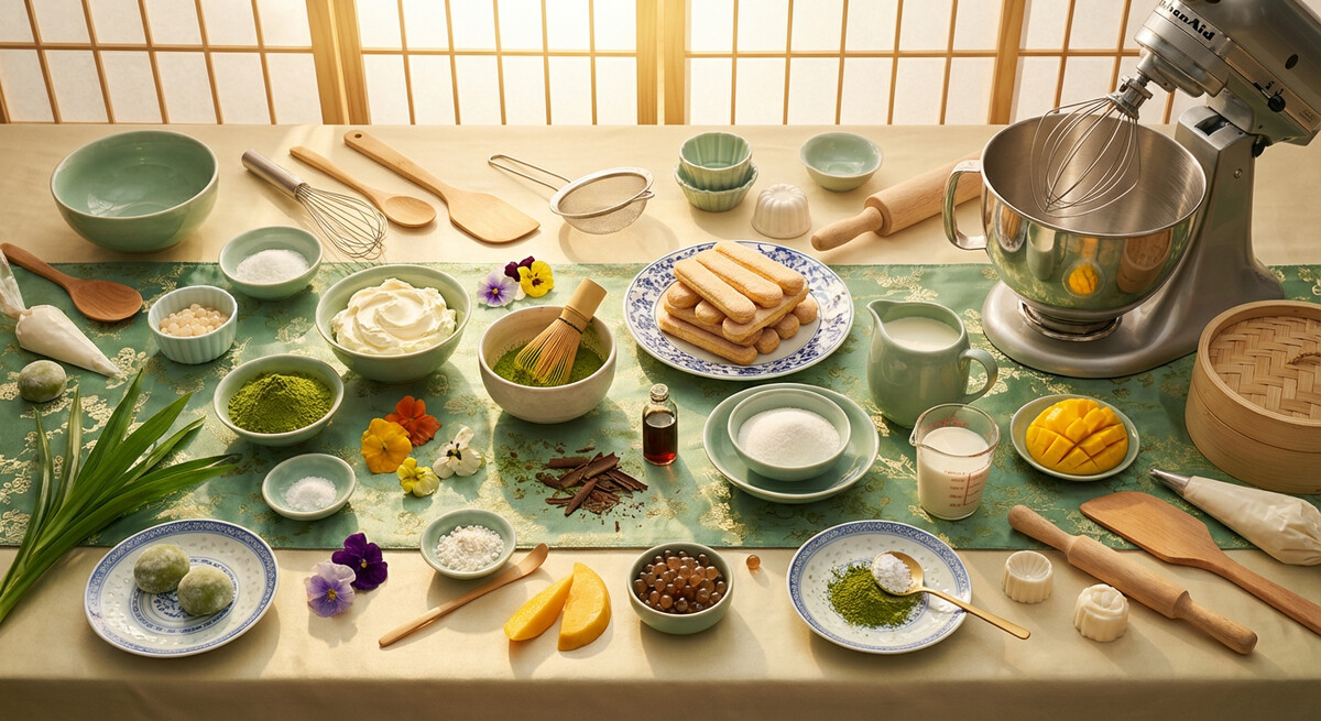 Mise en place: Tiramisu au Matcha