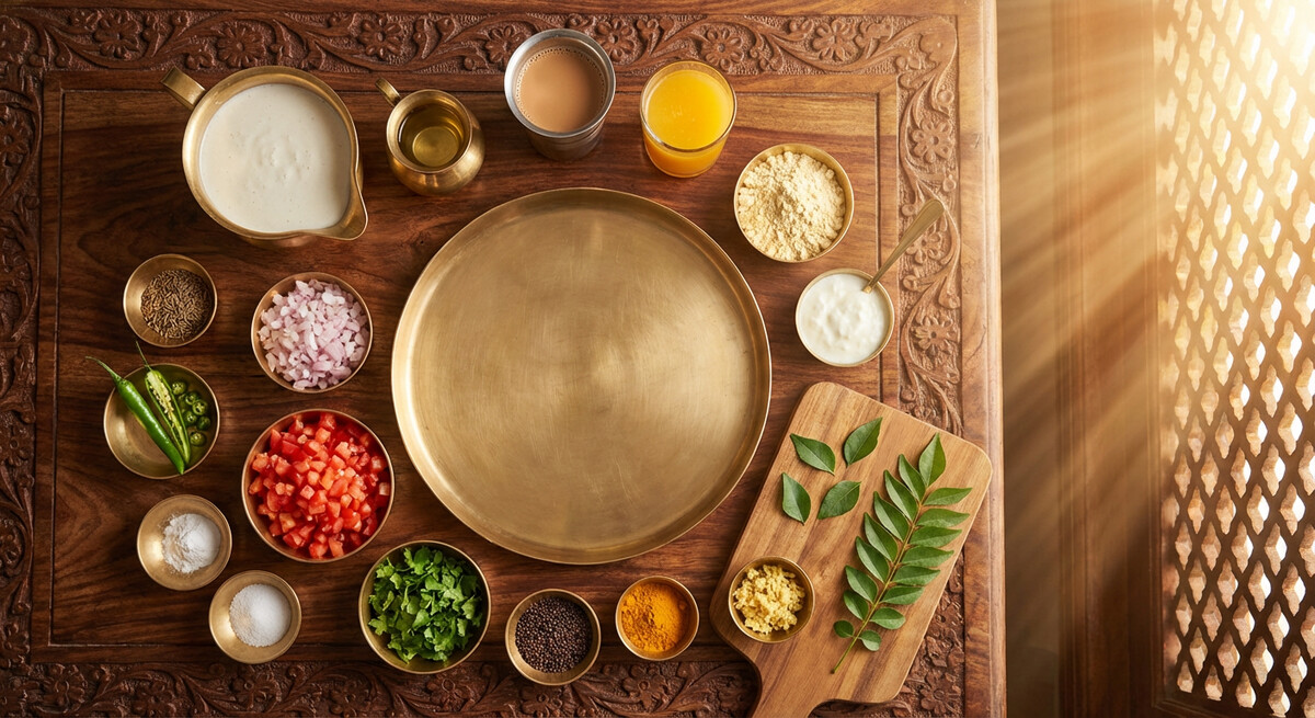 Mise en place: Uttapam