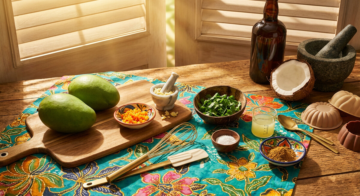 Mise en Place: Mango 'Chow' (Trinidad & Tobago)