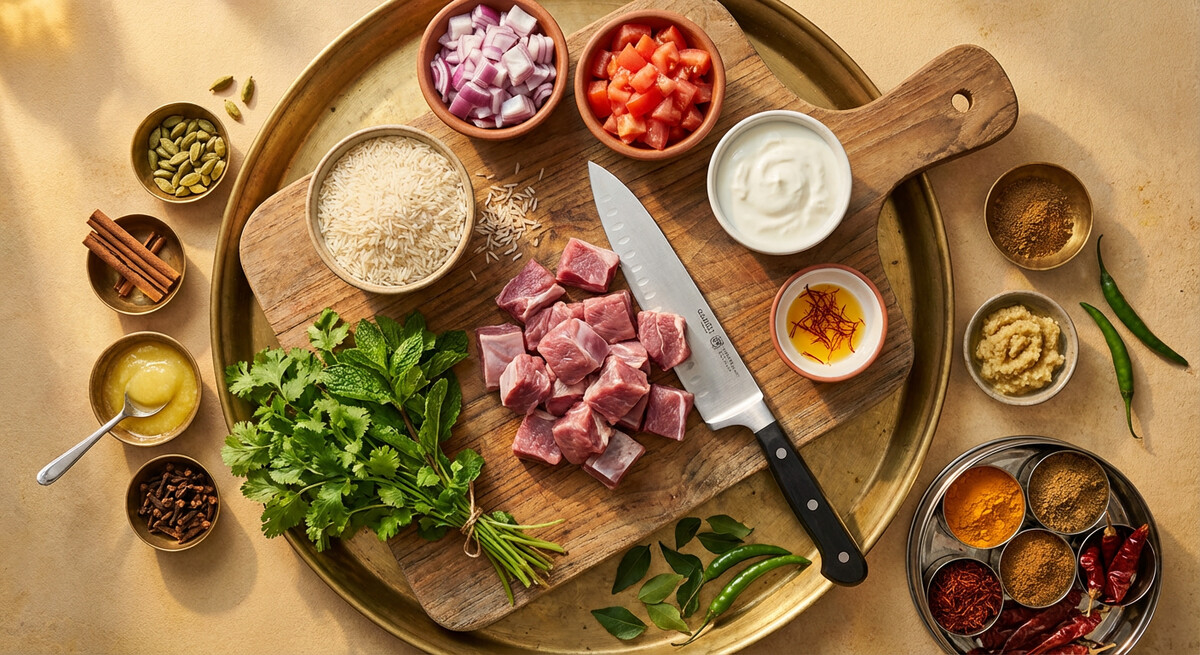 Mise en place: Biryani