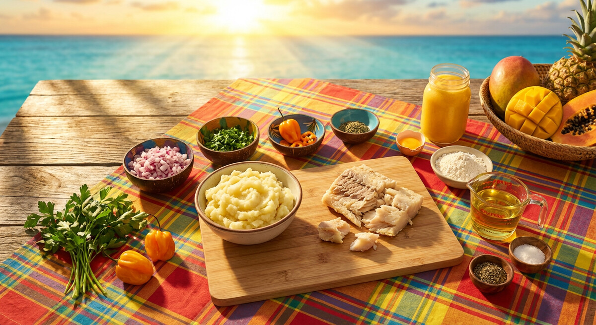 Mise en Place: Barbados Fischkuchen (Fish Cakes)