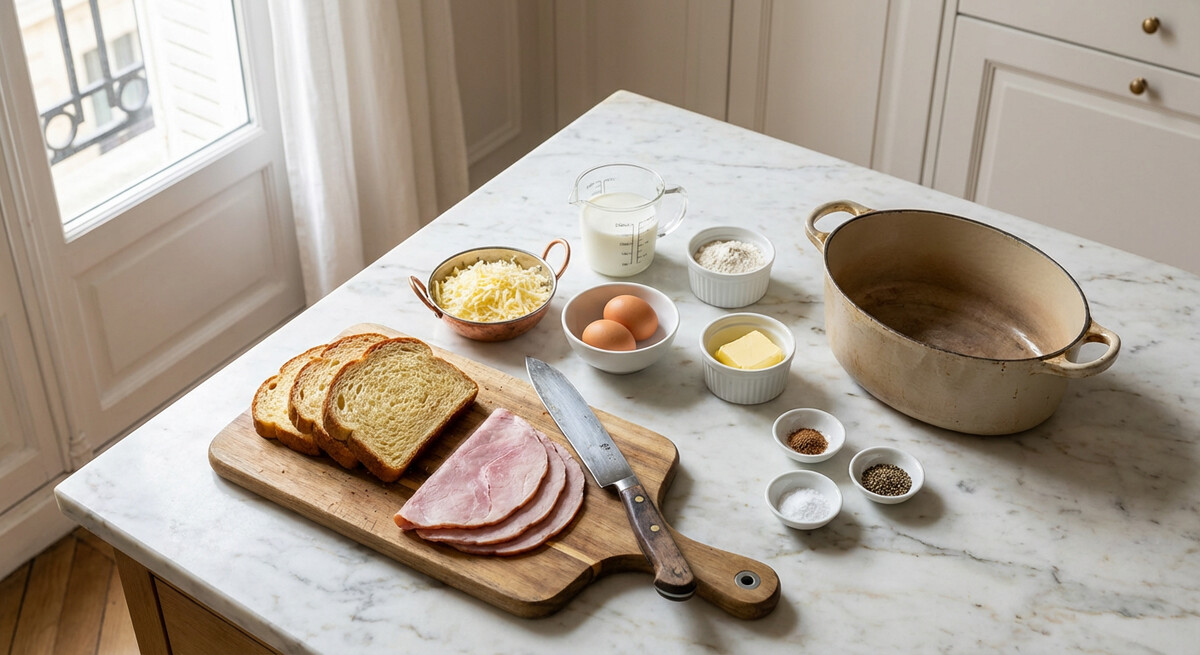 Mise en place: Croque Madame