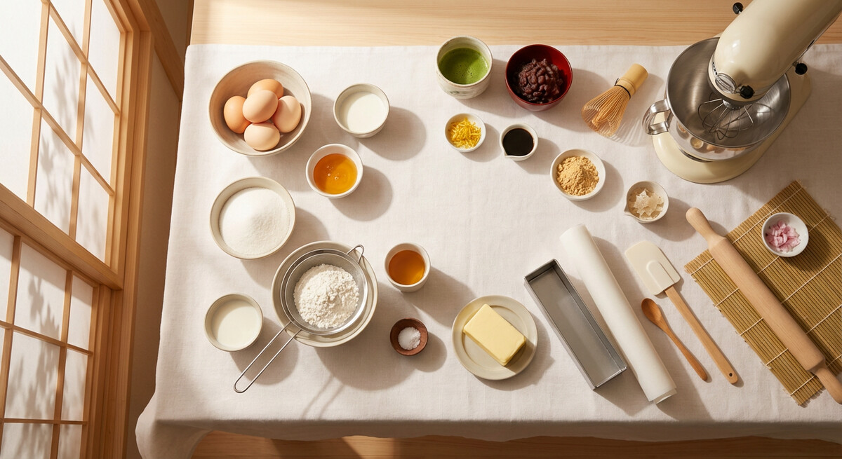 Mise en place: Castella (Gâteau éponge japonais)