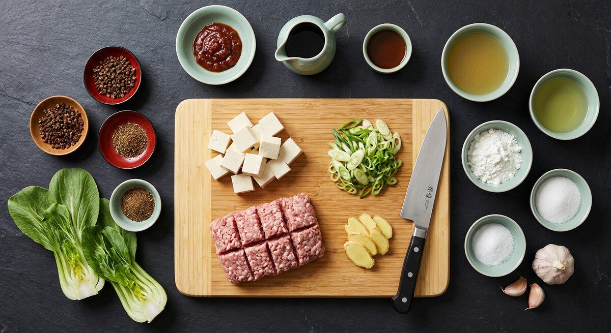 Mise en place: Mapo Tofu