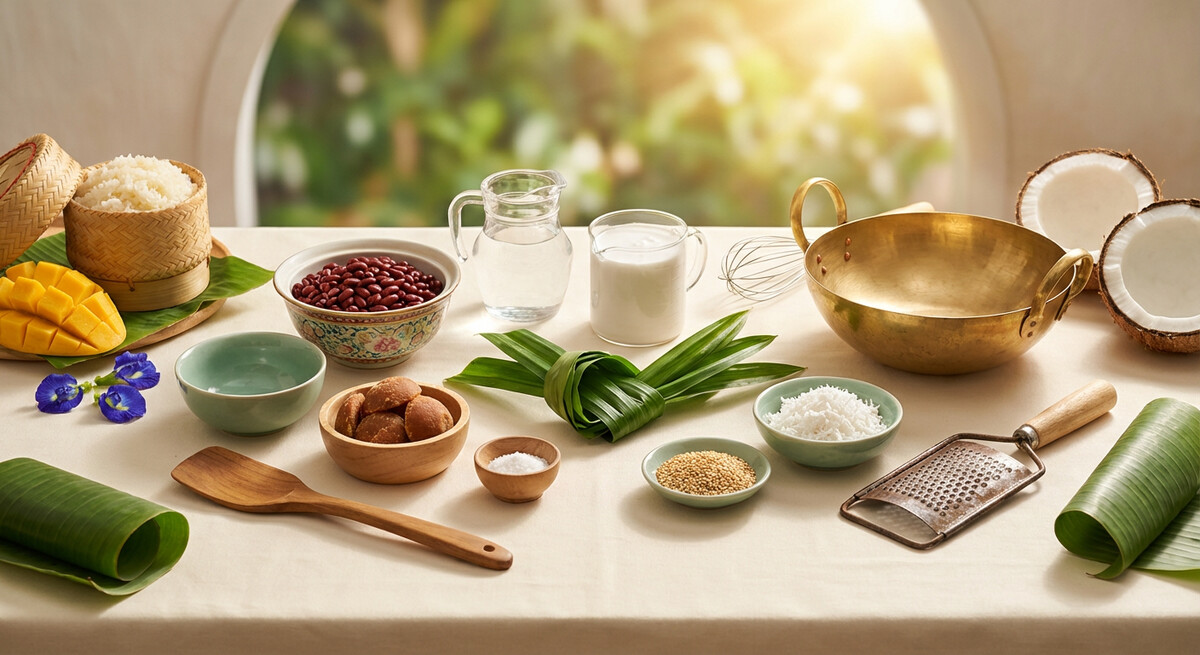 Mise en place: Haricots rouges au lait de coco