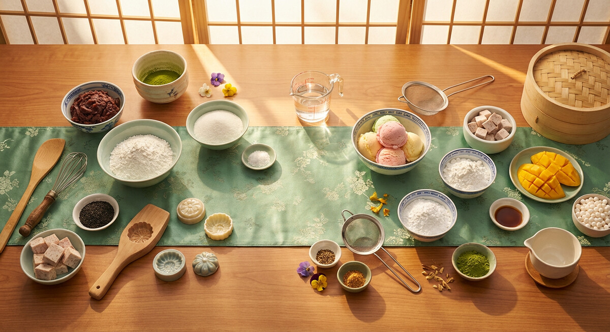 Mise en place: Glace Mochi