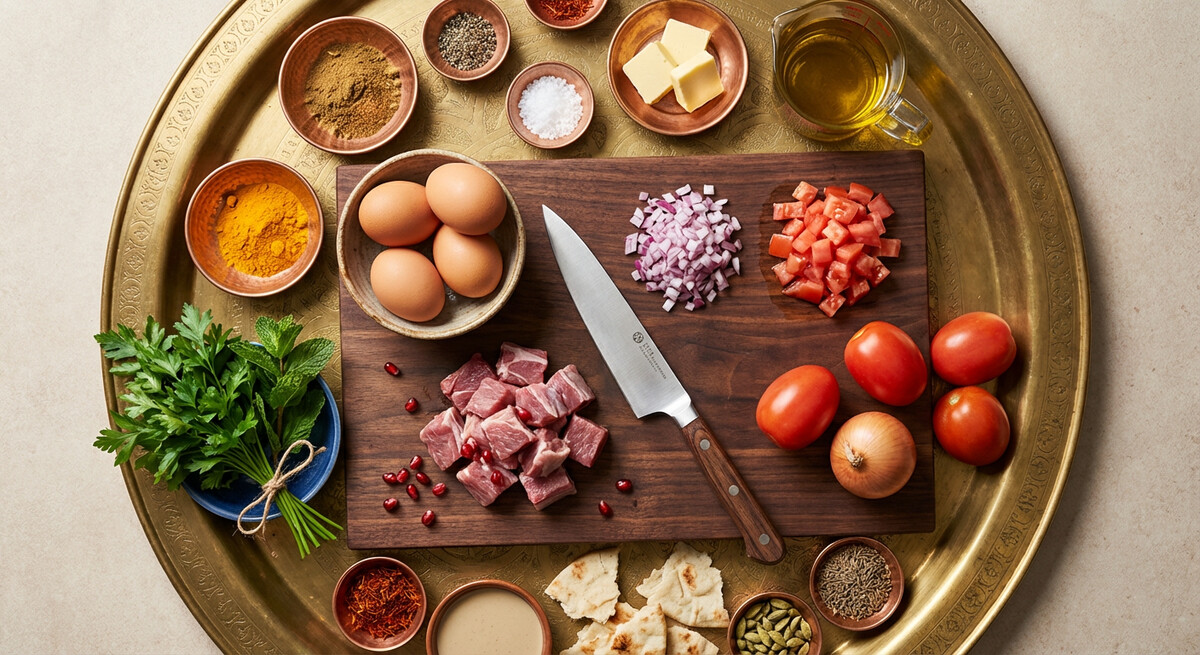 Mise en place: Omelette Árabe