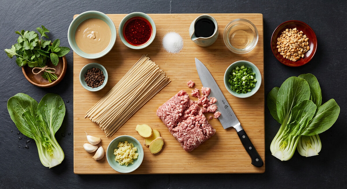 Mise en place: Nouilles Dan Dan