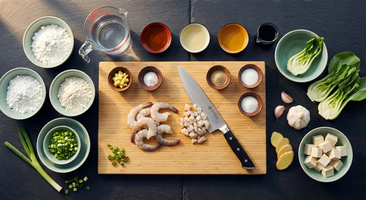 Mise en place: Dim Sum Har Gow