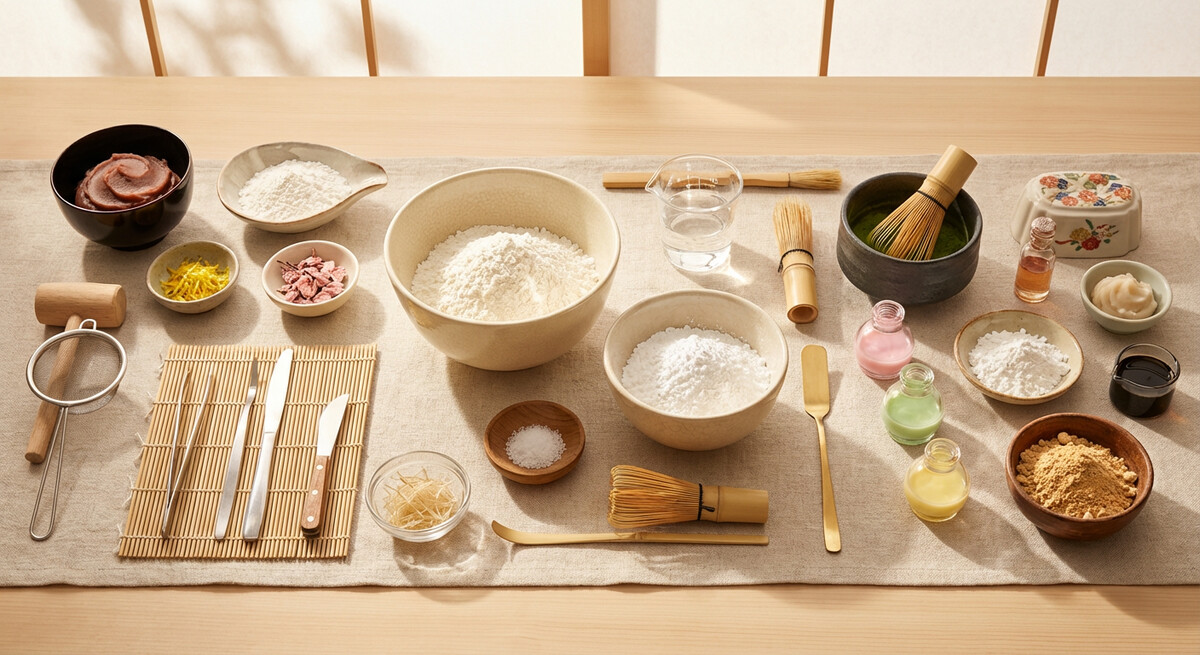 Mise en place: Higashi (Douceurs japonaises sèches)