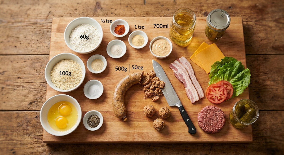 Mise en place: Boules de Boudin