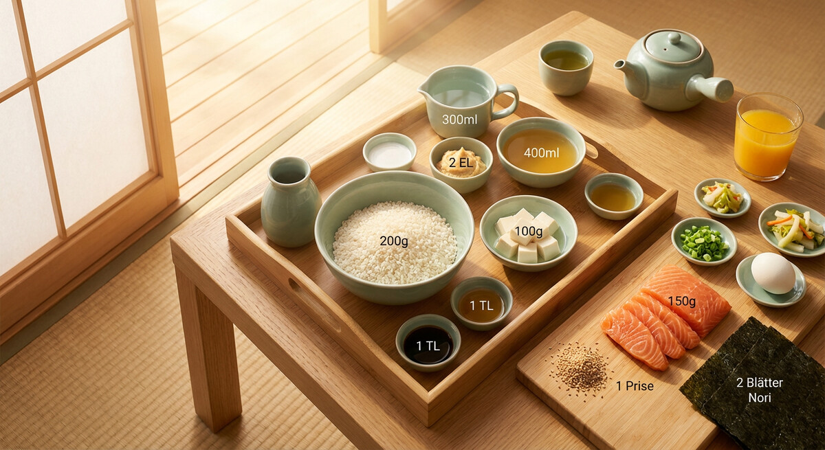 Mise en place: Petit-déjeuner japonais