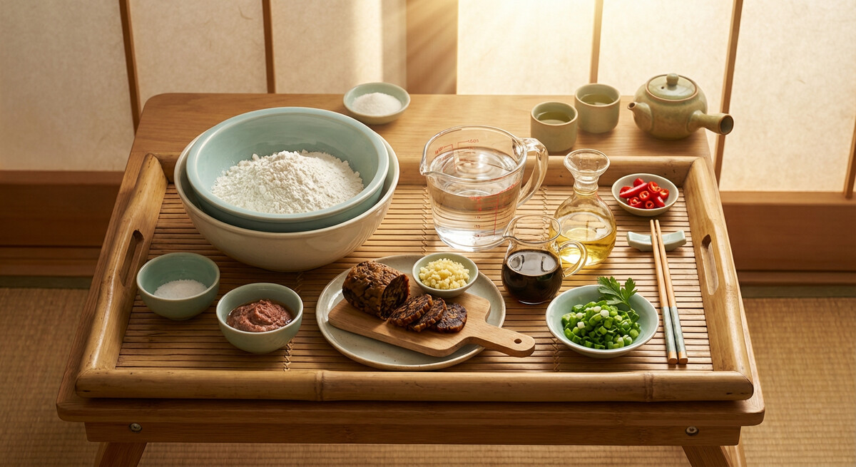 Mise en place: Chwee Kueh