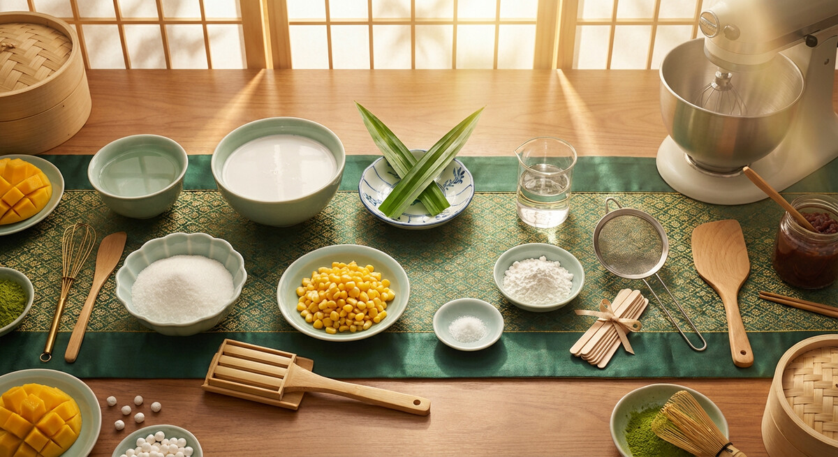 Mise en place: Glace Thaïlandaise à l'Éclat des Palmiers