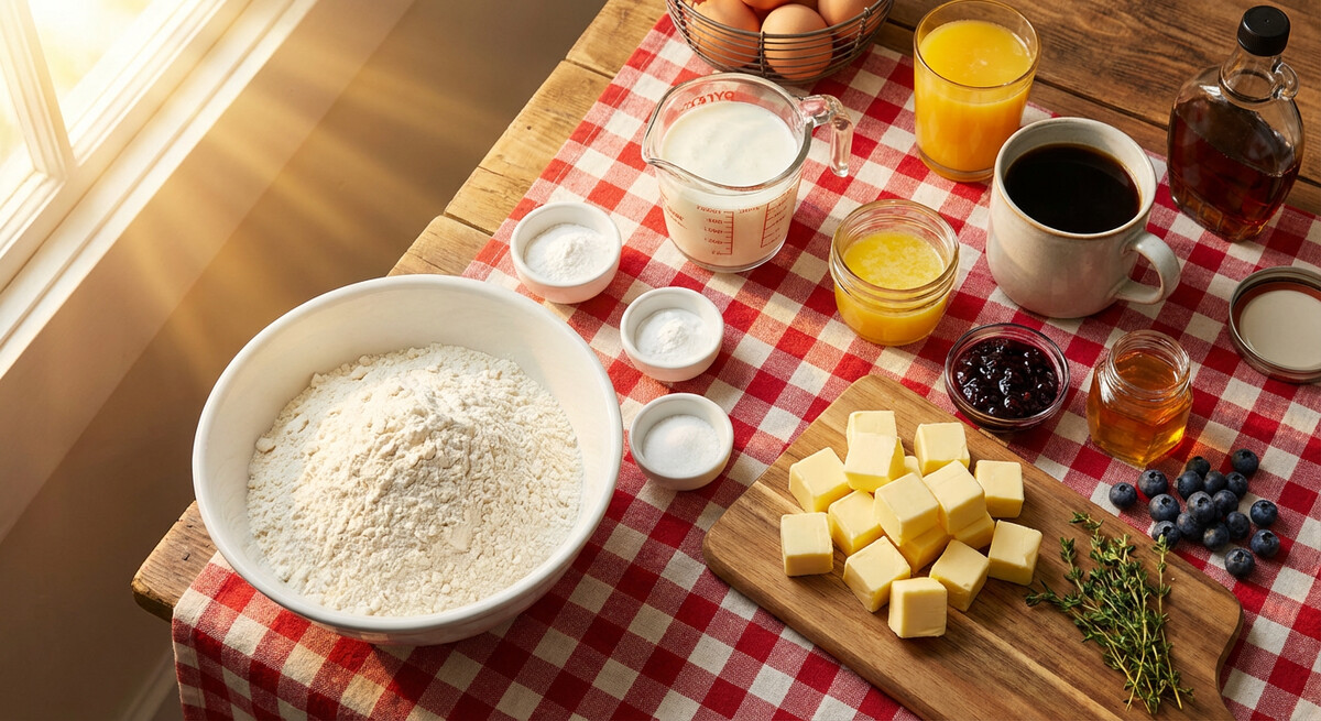Mise en place: Biscuits Américains à la Confiture