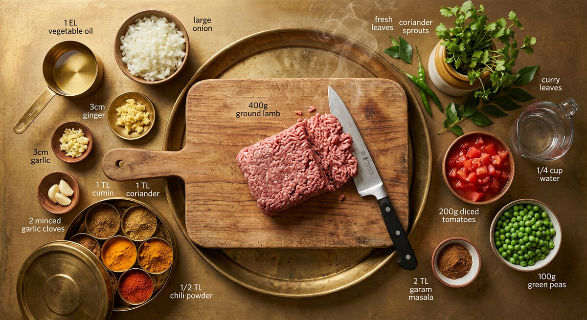Mise en place: Keema