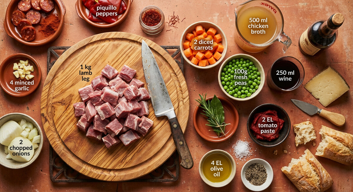 Mise en place: Cordero a la Pastora