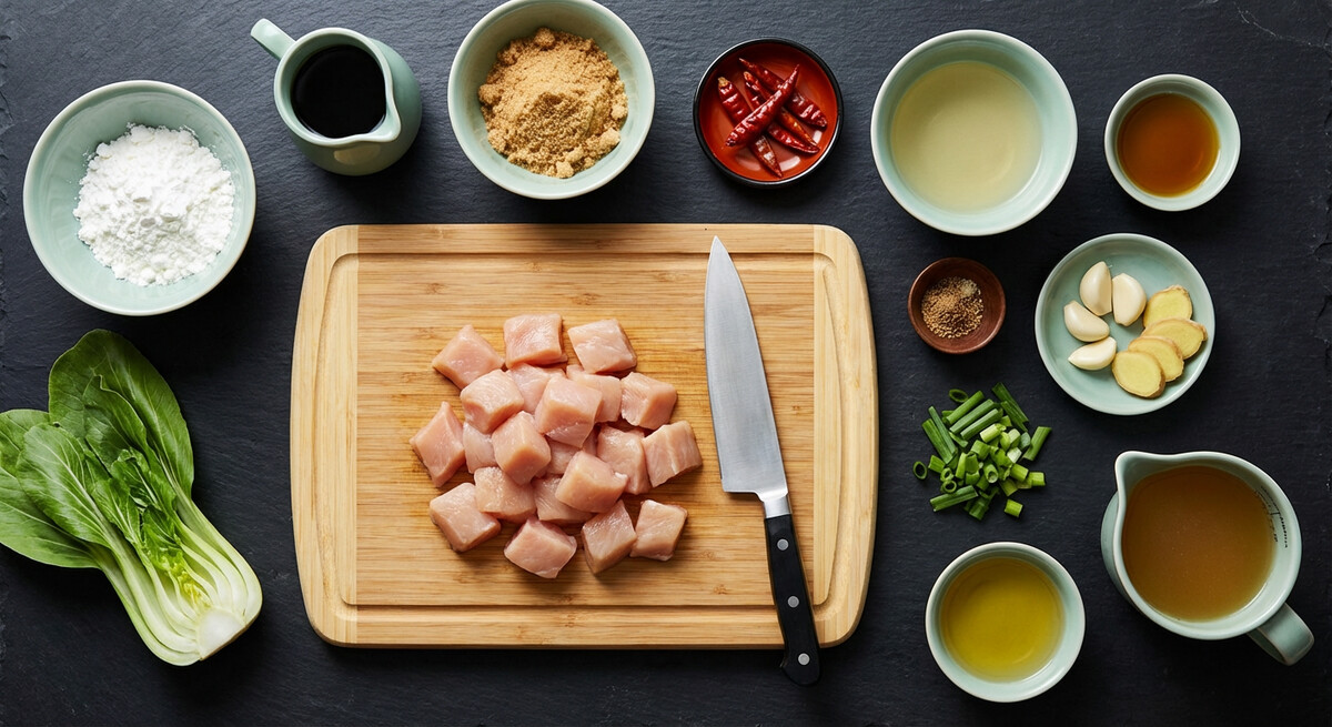Mise en place: Poulet Général Tso