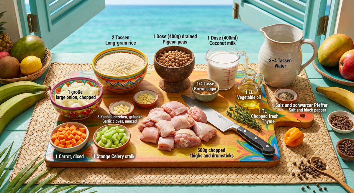 Mise en Place: Trinidadisches Pelau