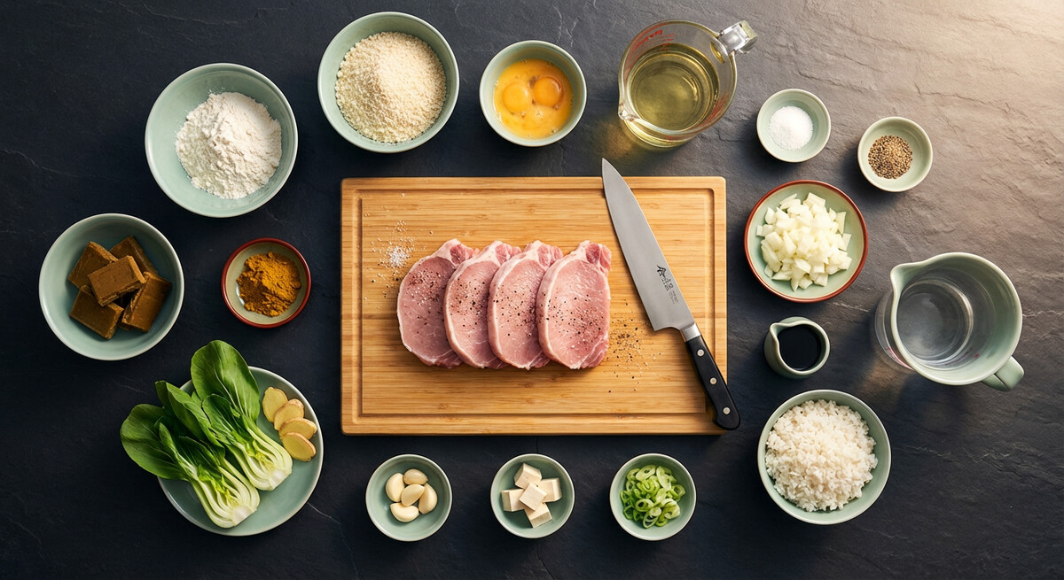 Mise en place: Katsu Curry Japonais