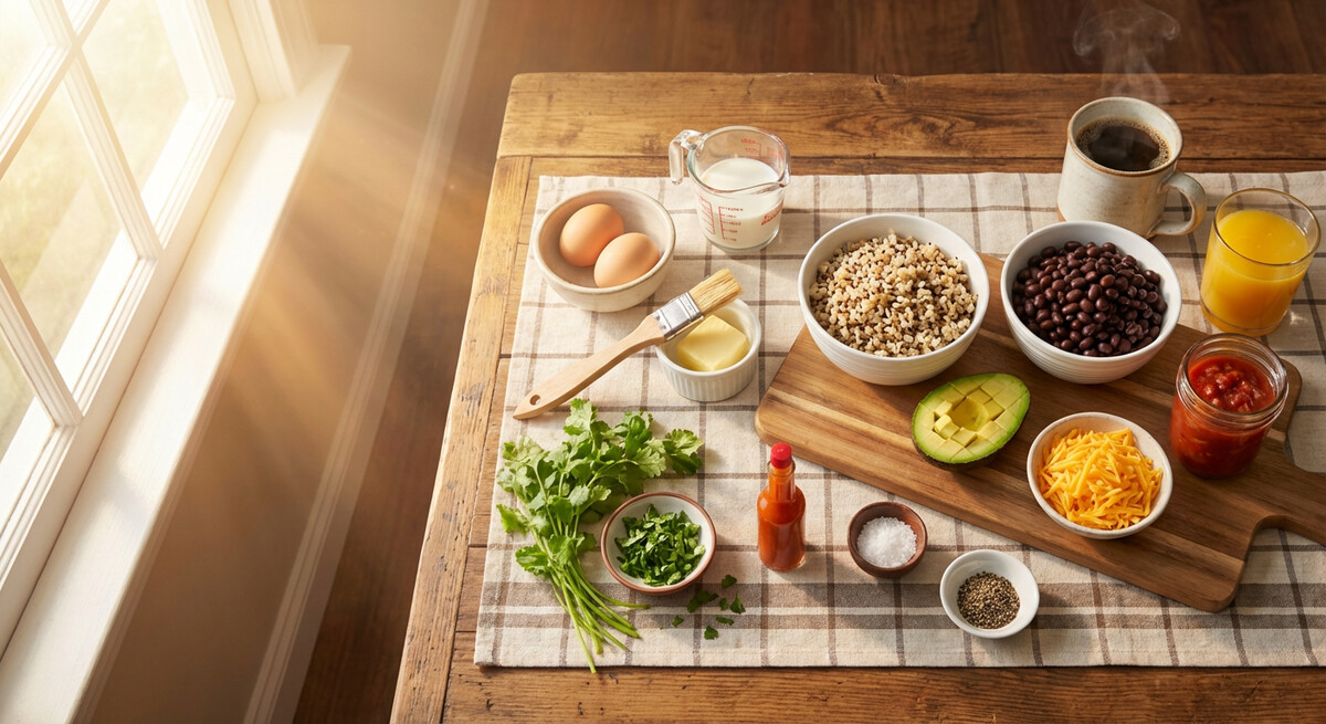 Mise en place: Bol Burrito pour le Petit-Déjeuner