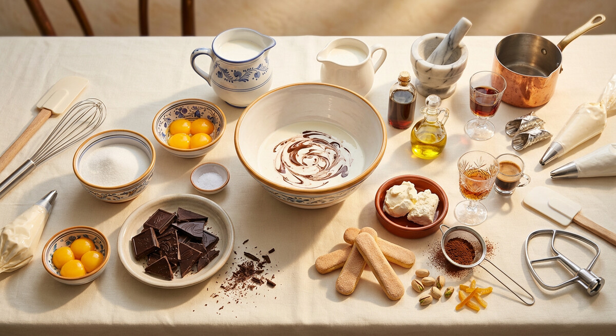 Mise en place: Glace Stracciatella